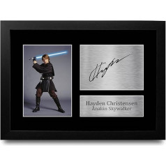 HWC Trading Hayden Christensen A4 Framed parakstīts drukāts Autographs Picture Print Photo Display Dāvanu Star Wars Anakin Skywalker filmu faniem