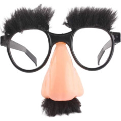 GANAZONO Maskēšanās ūsas brilles ar lielu degunu Fake Nose uzacis uzacis Eyewear Party Eyeglass Cosplay Party Dress Up Props for Halloween Party Supplies