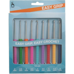 Pony Easy Grip tamboradatu komplekts, plastmasas, daudzkrāsains, 8 x 6 x 21,3 cm