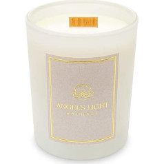 ANGEL'S LIGHT Raphael Luxury Scented Candle Dziedinoša enerģija, dzīvesprieks. Roku darbs. 270 g dabīgs sojas vasks ar ēteriskajām eļļām. Sandalkoka, priedes, salvija, bergamotes. Koka dakts.