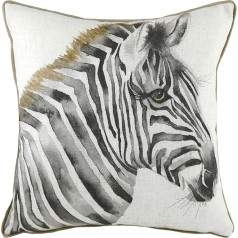 Evans Lichfield Safari Zebra MB spilvena pārvalks, balts, 45 x 45 cm