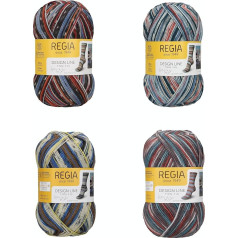 Regia Schachenmayr 4-Ply Colour Design Line, komplekts, komplekts02, Rokas adāmadatas dzija