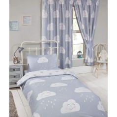 Cena Tiesības Home Happy Clouds Lined aizkari 66 x 72 collas (168 cm x 183 cm)