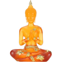 MOUMOUTEN Meditācijas Budas statuja Grebšana Amatniecība Iekštelpu Taizemes sēdošs Budas skulptūra Feng Shui Galda virsmu apdare Biroja mājas galda ornaments