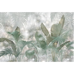 Komar neaustas foto tapetes - Paillettes Tropicales - Izmērs 368 x 248 cm - Tapetes Tropical Plants Design Dzīvojamā istaba Guļamistaba