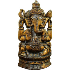 Ganesh Ganesha Ganpati koka statuja skulptūra Idol Murti mājas tempļa galda dekorēšanai Pooja dāvana Indijas 18cm