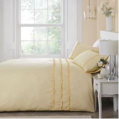 Serene Felicia Frill sega ar volāniem Peach Finish - Super King Yellow