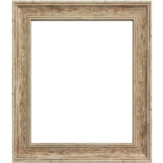 FRAMEES BY POST Scandi Vintage Distressed Wood Picture Frame 50 x 70 cm (plastmasas stikls)