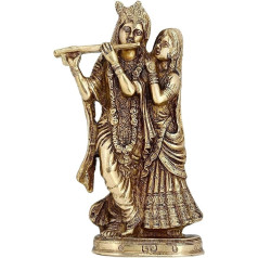 Zap Impex Radha Krishna statuja Hindu dievi Misiņa skulptūra Mājas dekori