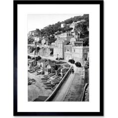 The Art Stop Vintage foto Corniche Road Marseille F12X3099 ierāmēta drukas F12X3099