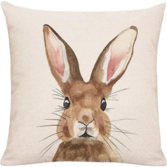 Pludmales pieturas Cute Patterned Rabbit spilvens Cover Dāvanu mest krāsains mīksts spilvens Cover Dzīvnieku drukāšanas mājas tekstila piederumi 45x45cm