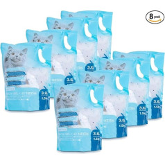 Nobleza - 30.4 L Arena para gatos de silice Kamera par gatos de gel de diamante Absorbente, Cómodo Biodegradable