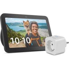 Echo Show 8 (3. paaudzes) | Antracīts + Sengled Smart Plug, Funktionert mit Alexa - Smart Home-Einsteigerpaket