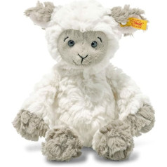 Steiff Lita Lamb Cuddly Toy, Cute Stuffed Toy with Plastic Eyes, Children, Boys & Girls, Soft Cuddly Friends, Plush Toy 20 cm, White, 073946