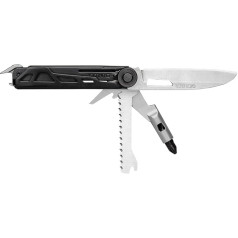 Gerber ArmBar Trade 1064411 Pocket Knife with 8 Functions, Multitool with Smooth Blade, Screwdriver with Interchangeable Bit, Grey, Stainless Steel/Aluminium