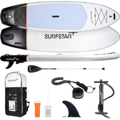 surfstar piepūšamā SUP dēlis ar kameras stiprinājumu, 320 x 84 x 15 cm, piepūšamais piepūšamais airu dēlis pusaudžiem un pieaugušajiem ar pilnu piederumu komplektu