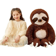 IKASA Large Sloth Cuddly Toy Giant Soft Toy, 78 cm Large Plush Toy, Giant Plush Toy, Jumbo Plush Toy, Gift for Children