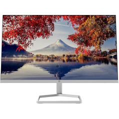 Монитор HP M24f - 24-дюймовый экран, Full HD IPS дисплей, 75 Гц, время отклика 5 мс, VGA, HDMI, серебристый/черный