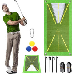 zerotop Golf Training Mat for Swing Detection Batting Analysis Swing Path and Correct Hitting Posture Golf Practice Mat, 10 x 20 collu Professional Golf Practice Mat Golf Practice Mat Golf Practice Equipment for Indoor