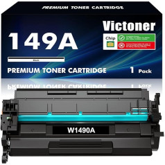 VICTONER 149A W1490A ar mikroshēmu Tonera aizstājējs HP 149A W1490A 149X W1490X Laserjet Pro 4102dw 4102fdw 4102fdn 4002d 4002dn 4002dn 4002dw Melns, 1 gab.