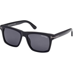 Tom Ford BUCKEY-02 FT 0906-N Saulesbrilles Shiny Black/Grey 56/17/145 Vīrieši, Shiny black/grey.