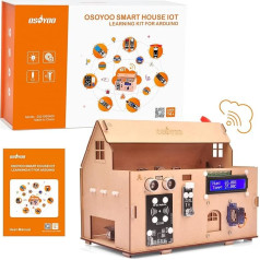 OSOYOO Smart House IoT Starter Kit for Arduino, STEM elektronikas inženierzinātņu kodēšanas programmēšana, DIY mājas automatizācijas būvniecības komplekts pusaudžiem pieaugušajiem