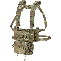 KRYDEX GEAR Chest Rig, MK3 taktiskā veste, militāra Molle Airsoft veste ar 5.56 M4 magu kabatām un pistoles magazīnu kabatām