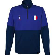 FIFA Official World Cup 2022 zēnu 1/4 Zip - Francija Pull On Zip (1 iepakojums)