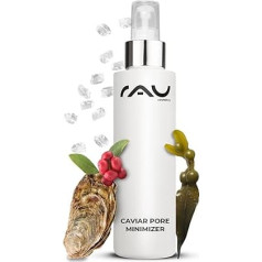 RAU Cosmetics Poren verkleinern Serum - Caviar Pore Minimizer 100 ml - Gegen große Poren - Poren verfeinern Gesicht - Feuchtigkeitsserum mit Kaviar, Alge, Plankton, Wilde Pistanzie - Poren Entferner