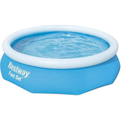 Bestway Fast Set Aufstellpool ohne Pumpe Ø 305 x 76 cm, melns, apaļš