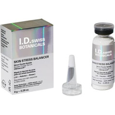 I.D. SWISS BOTANICALS - Serums šķīstoša pulvera veidā, balansējoša sejas ādas veidošanas kopšana, sajaucams ar parasto dienas krēmu, ādas regulēšana un aizsardzība, pret ādas apsārtumu, vegāns, 8 g