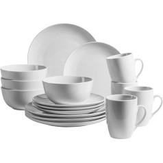 Mäser Baltais porcelāna komplekts Barca Dinner Set