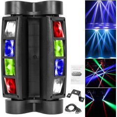 OUUTMEE Moving Head Disco Light, DJ gaisma, LED, Spider, Moving Head, Puses, Dzimšanas dienas, Moving Heads, Disco Light, CE sertifikāts