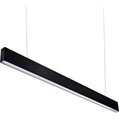 36 W 120 cm LED piekaramais gaismeklis Ēdamgalds Piekaramais gaismeklis Birojs 4000 K dabiskā gaisma ar Osram mikroshēmām Biroja gaisma Piekaramais gaismeklis izgatavots no alumīnija Piekaramais gaismeklis darba istabai Ēdamistaba (Prožektors,