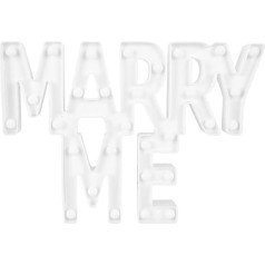 ibasenice Marry Me Proposal LED vēstules - piemērotas laulības piedāvājumiem