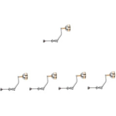 Unomor 5St Angelrollenwippe Angelrolle Drehgriff Rollengriff aus Aluminiumlegierung Ersatzgriff Angelrolle Zubehör für Angelrollen Ersatzteile für Angelrollen Haupt Kipphebel Angelzubehör