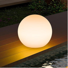 GGII RGB LED 30 cm saules gaisma āra apgaismojumam, LED lodveida gaisma ar tālvadības pulti, 8 krāsu saules dārza apgaismojums, IP66 ūdensizturīgs dārza dekorēšanai, izmantošanai ārpus telpām dīķiem, zālieniem, pagalmiem, celiņiem