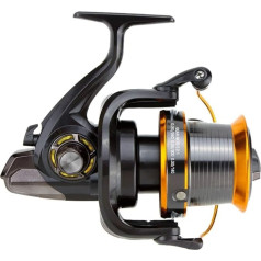 Nostalgia Fishing Reel Large Strong Metal Spinning Reel 12 + 1BB Peche CarP Fishing Reels Super Big Sea Fishing Wheel High Speed 4.11: 1 Fish Tools Ultra Smooth (krāsa: 13Brown, izmērs: 3000 Series)