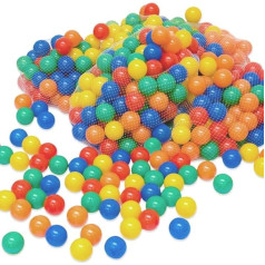 SOULONG 100 krāsainu plastmasas bumbiņu iepakojums, 4 cm diametrs / 5,5 cm diametrs, baseini bērniem, plastmasas bumbiņas bērniem, rotaļlietas maziem bērniem baseinu telšu piepildīšanai, jauktas krāsas