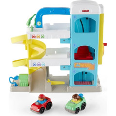 Fisher-Price FHG50 - Little People autoparka rotaļu komplekts, ar kustīgu liftu, rotaļlieta no 1 gada vecuma