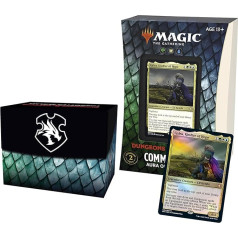 Magic The Gathering Adventures in the Forgotten Realms Komandiera kāršu komplekts - Aura of Courage (zaļš-balts-zils)