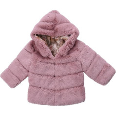 UnoSheng Ziemas lietus mētelis toddler jaka rudens Modes ziemas toddler flīsa apkakle Soild jakas Silts Hooded vilnas jaka ar kapuci Coats Crop Pullover Teenager