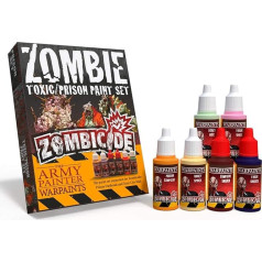 Zombicide krāsu komplekts Zombicide Prison Outbreak un Toxic City Mall galda spēlēm - zombiju miniatūru krāsu komplekts - zombiju krāsu komplekts ar 6 galvenajām krāsām - zombiju toksisko/cietuma krāsu komplekts, The Army Painter