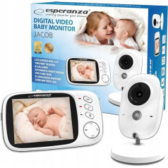 Esperanza EHM002 LCD bērnu monitora 3 2 baltā krāsā