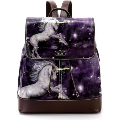 Magical Unicorn Forest Personalised School Bags Grāmatu somas pusaudžiem, daudzkrāsains, 27 x 12,3 x 32 cm, mugursomas mugursomas, daudzkrāsains