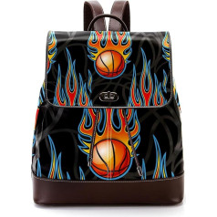 Personalizētas skolas somas, grāmatu somas pusaudžiem, basketbola, daudzkrāsainas, 27x12.3x32cm, mugursomas mugursomas