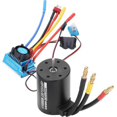 RC 3650 2300KV ūdensizturīgs 4 polu bezsuku motors ar 80A ESC Combo komplektu, piemērots 1/10 tālvadības automašīnām RC piederumi