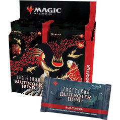 Magic the Gathering Innistrad Blood Red Waistband Collector's Booster Display, 12 Booster & Box Toppers (German Version)