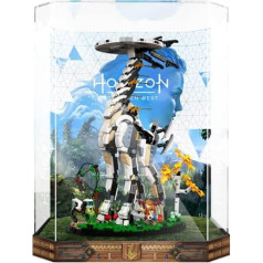 APRILA Akrila vitrīna Lego 76989 Horizon Forbidden West, putekļu necaurlaidīga vitrīna, caurspīdīga vitrīna, kastīte kolekciju modeļiem, 29,2 x 23,2 x 41 cm (tikai vitrīna)