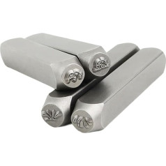 2/4PCS Metall Hund Stempel Set 3x6mm Paar Hund Stempel Set Stempel Werkzeug Für Prägung Metall Leder Schmuck Machen Leder Handwerk